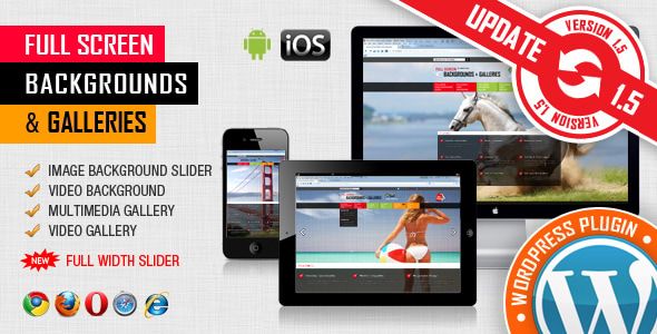 Image&Video FullScreen Background WordPress Plugin Unlimited Sites