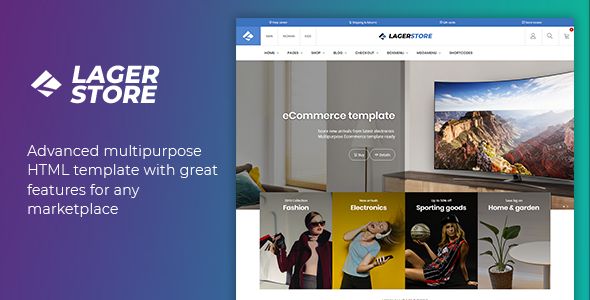 Lager – eCommerce HTML Template