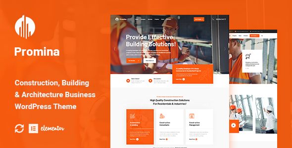 Promina &ndash; Construction And Building WordPress Theme