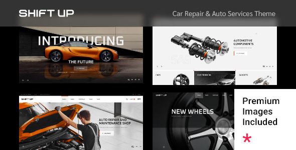 ShiftUp Car Repair & Auto Services WordPress Theme Preview