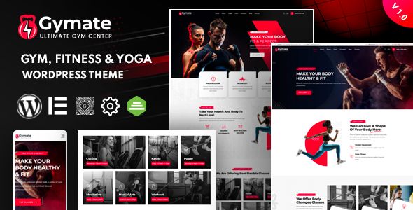 Gymat Fitness and Gym WordPress Theme Preview