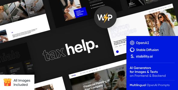 Tax Help &ndash; Finance & Accounting Adviser Theme