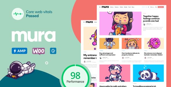 Mura WordPress Theme for Content Creators Preview