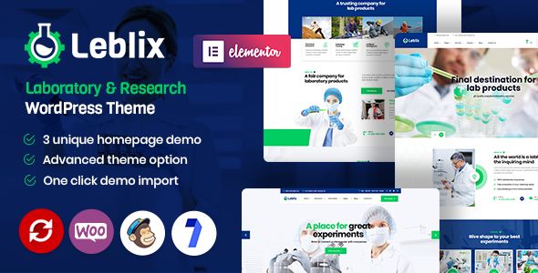 Leblix &ndash; Laboratory & Research WordPress Theme