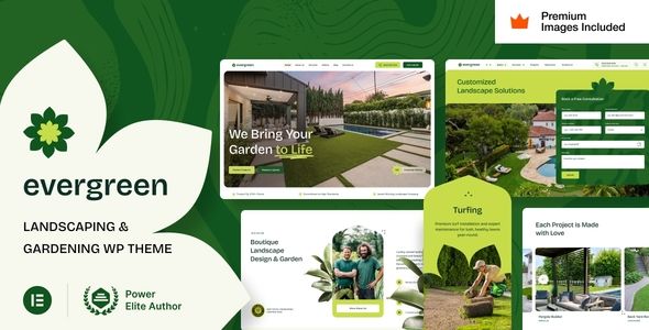 EverGreen - Landscaping Garden Lawn Care WordPress Theme Activated