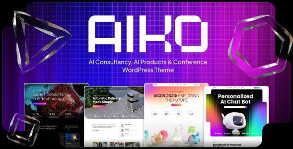 Aiko - AI consultancy WordPress Theme Free