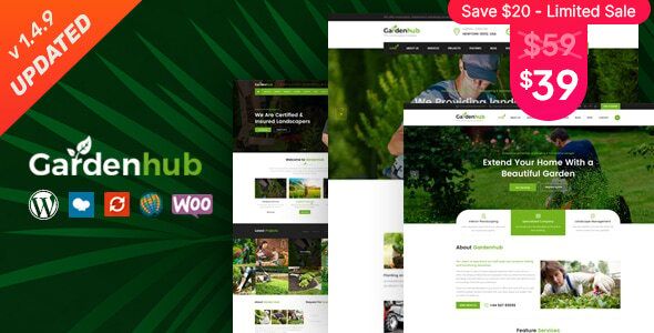 Garden HUB - Lawn & Landscaping WordPress Theme Free