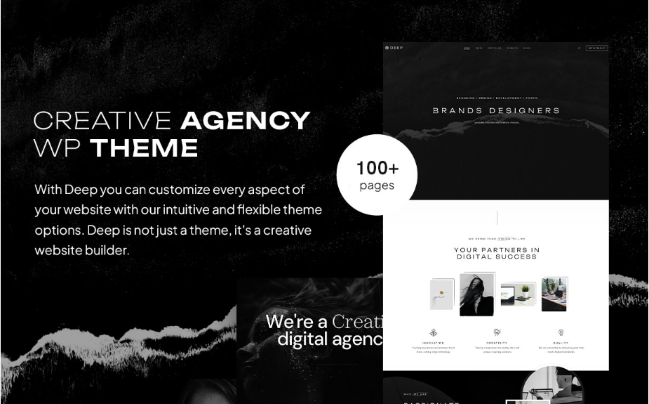 Deep - Creative Agency & Portfolio WordPress Theme
