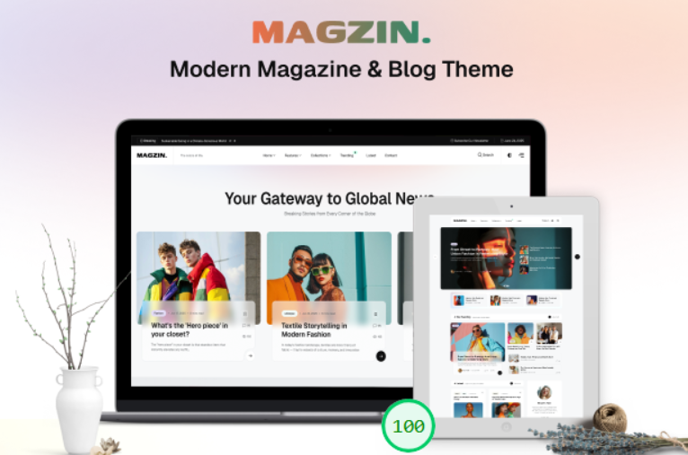 Magzin – Modern High-Performance Blog WordPress Elementor Theme