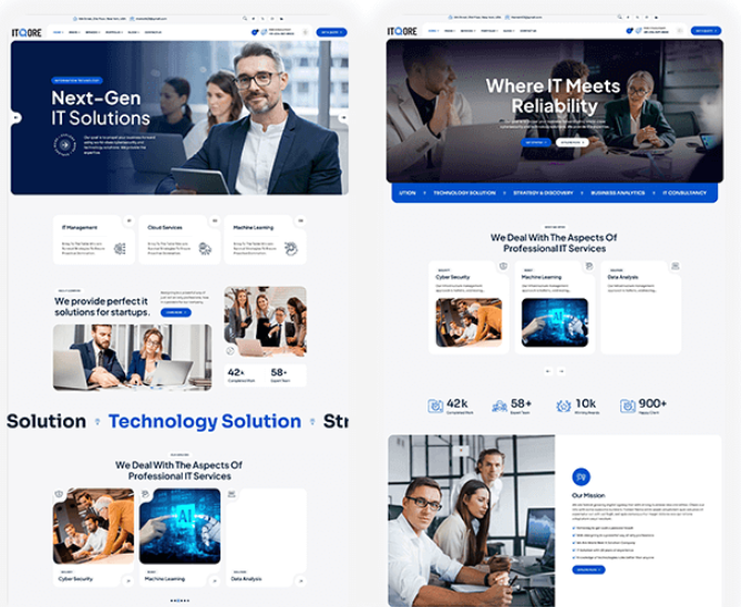 Itqore – IT Solution and Technology WordPress Theme