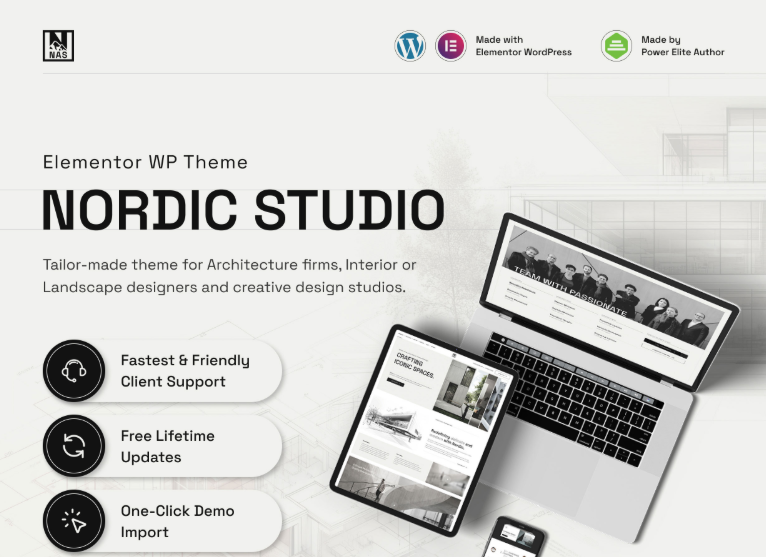 Nordic - Architecture & Interior Design WordPress Theme