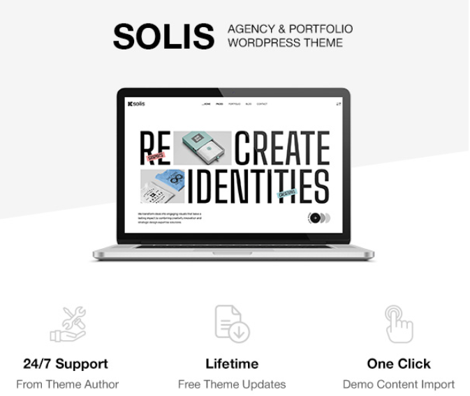 Solis - Creative Agency and Portfolio WordPress Theme
