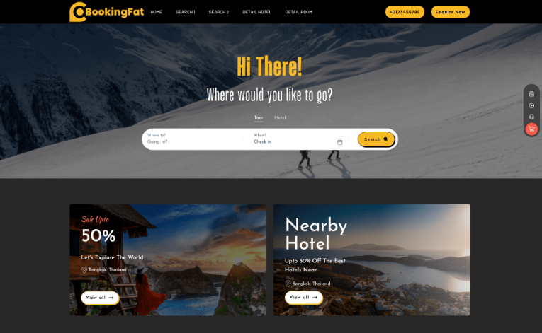 Booking Fat - Tour - Hotel - Car Rental - Flight Booking System